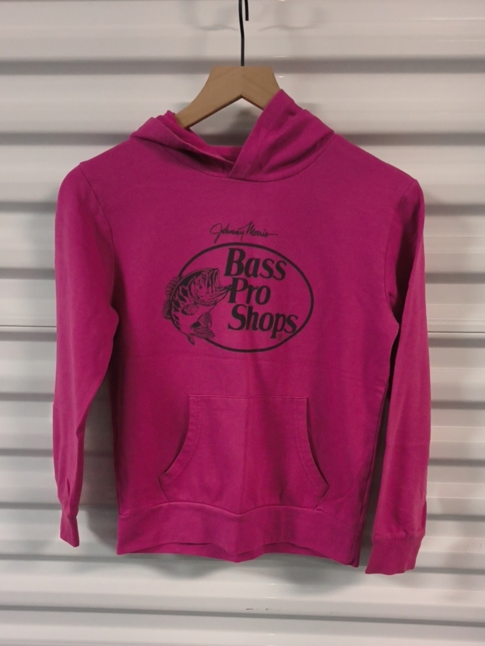 Johnny Morris Bass Pro Shops Kangaroo Pocket Long Sleeve Sweatshirt Hoodie L